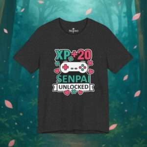 20. Geburtstag Gamer T-Shirt – XP +20 Senpai Unlocked | Lustiges Anime Shirt für Zocker