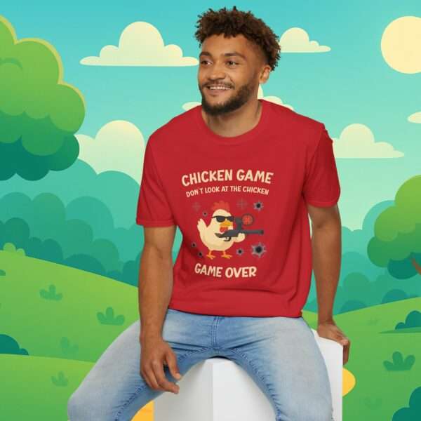 Game Over | Lustiges t-shirt | Chicken Game game don´t lock at the chicken