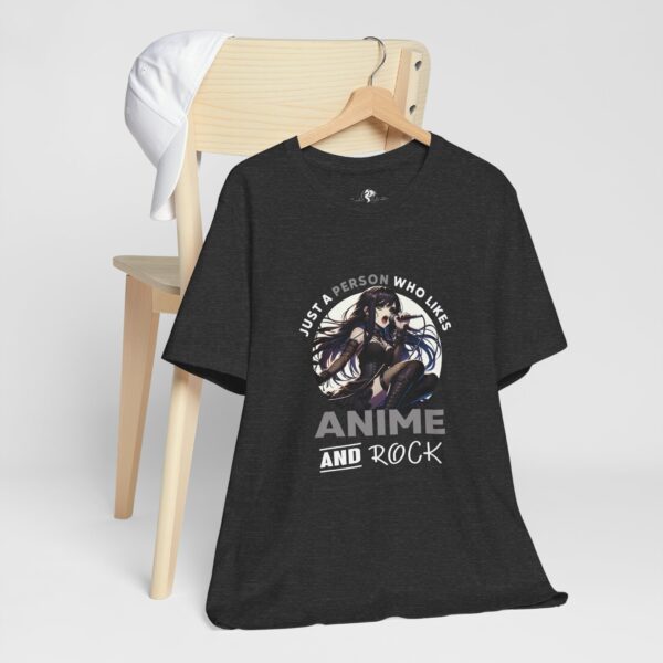 Just a Person Who Likes Anime and Rock | Unisex | T-Shirt | Anime Rock Shirt