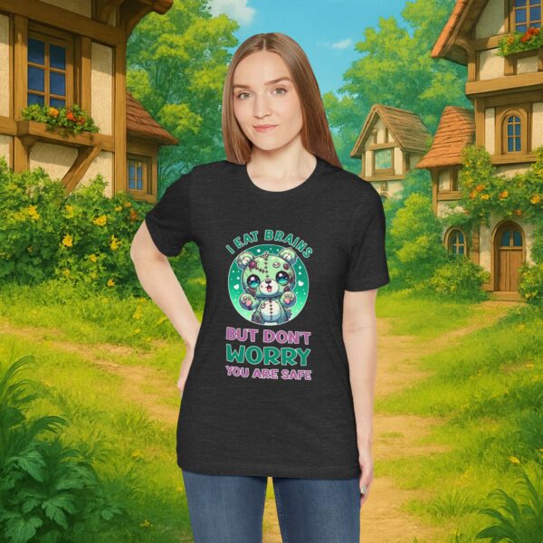 I eat brains But do not Worry, you are safe | Frauen T-Shirt | Horror Shirt | Kawaii T-Shirt