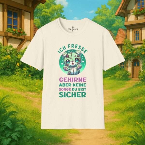 Kawaii Horror Shirt | Ich fresse Gehirne aber keine Sorge du bist sicher | Zombie Bär |