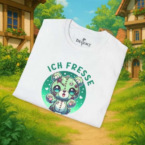 Kawaii Horror Shirt | Ich fresse Gehirne aber keine Sorge du bist sicher | Zombie Bär |