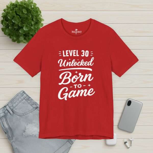 11619865104688003263_v2_2048_custom.jpeg Level 30 Unlocked Born to Game T-Shirt – Perfektes 30 Geburtstag Gamer Shirt Schlicht