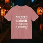 Essen Schlafen Anime Wiederholen Level Up | Unisex Shirt | Anime T-Shirt