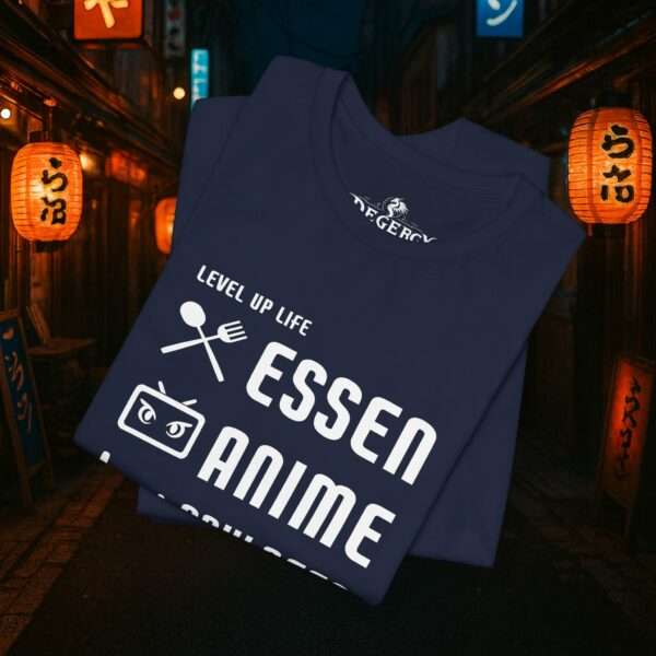 Essen Schlafen Anime Wiederholen Level Up | Unisex Shirt | Anime T-Shirt