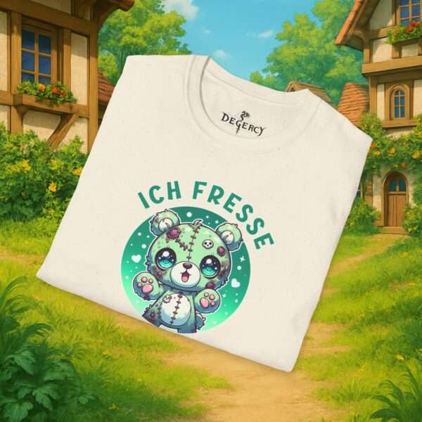Kawaii Horror Shirt | Ich fresse Gehirne aber keine Sorge du bist sicher | Zombie Bär |