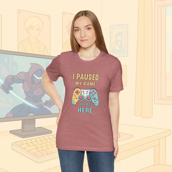 I Paused My Game To Be Here Gamer Frauen Shirt | Gamergirl | Controller