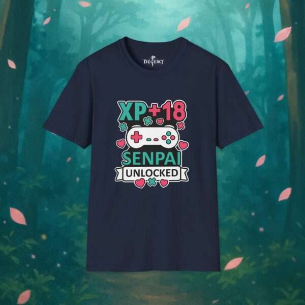 15973491597360147881_2048_custom-1.jpeg 18 Geburtstag Shirt Kawaii – XP+18 Senpai Unlocked Gamer T-Shirt