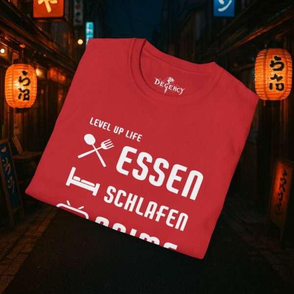 Anime T-Shirt | Essen, Schlafen, Anime, Wiederholen | Otaku Shirt | Für Männer und Frauen