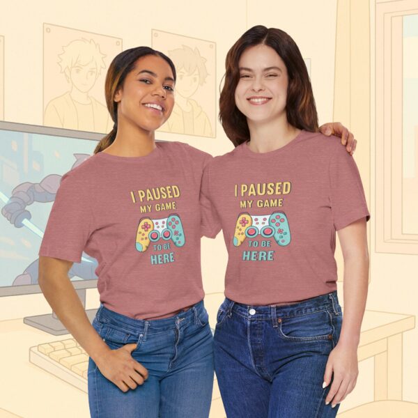 I Paused My Game To Be Here Gamer Frauen Shirt | Gamergirl | Controller