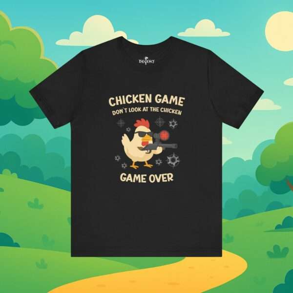 16858235584032232174_v2_2048_custom.jpeg Chicken Game game don´t lock at the chicken | Game Over | Huhn shirt