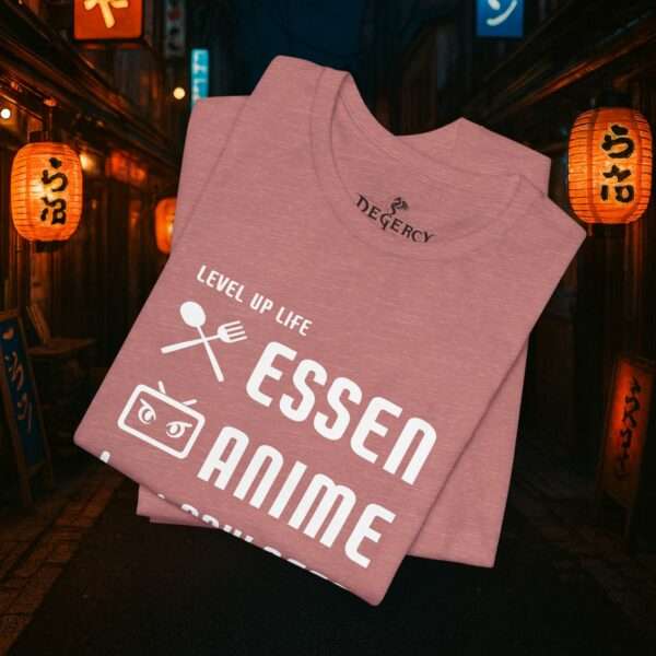 Essen Schlafen Anime Wiederholen Level Up | Unisex Shirt | Anime T-Shirt