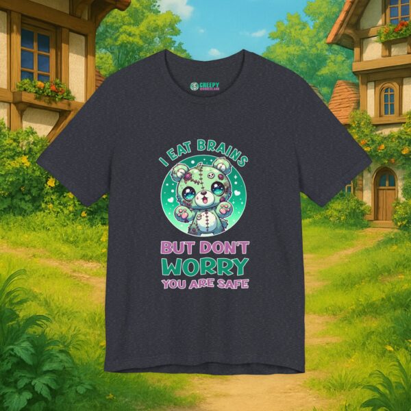 I eat brains But do not Worry, you are safe | Frauen T-Shirt | Horror Shirt | Kawaii T-Shirt