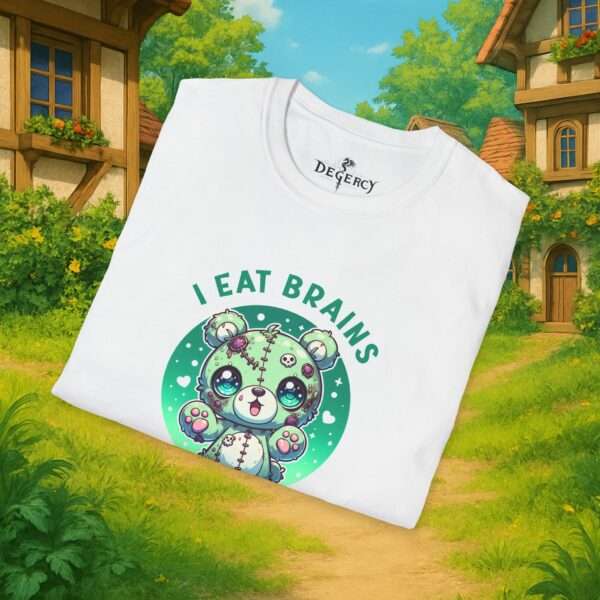 Kawaii Horror Shirt | I eat brains but dont worry you are safe | Zombie Bär