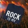 Rock T-Shirt | Rock is my Lifestyle Shirt für echte Rockfans