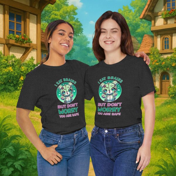 I eat brains But do not Worry, you are safe | Frauen T-Shirt | Horror Shirt | Kawaii T-Shirt