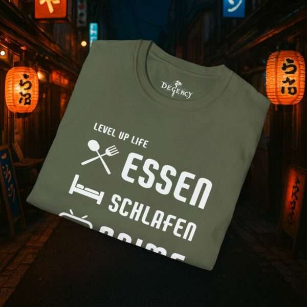 Anime T-Shirt | Essen, Schlafen, Anime, Wiederholen | Otaku Shirt | Für Männer und Frauen