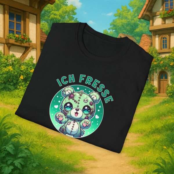 Kawaii Horror Shirt | Ich fresse Gehirne aber keine Sorge du bist sicher | Zombie Bär |