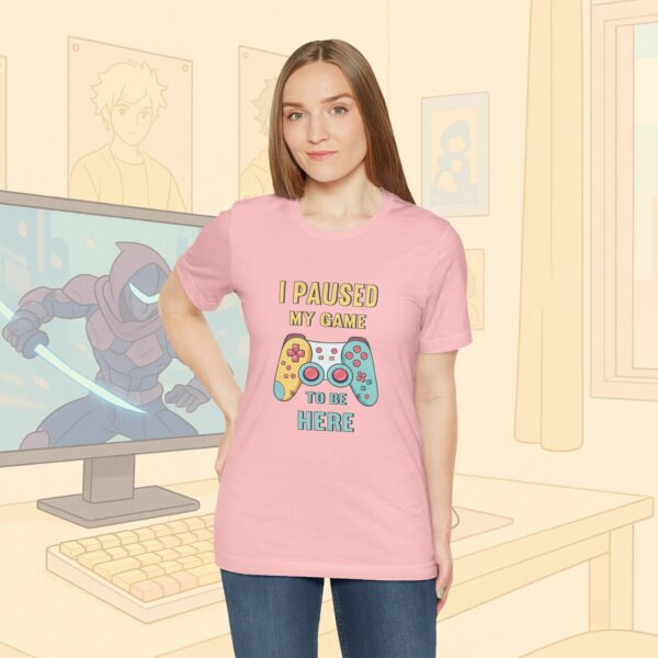 I Paused My Game To Be Here Gamer Frauen Shirt | Gamergirl | Controller