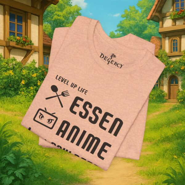 Essen Schlafen Anime Wiederholen Level Up | Unisex Shirt | Anime T-Shirt