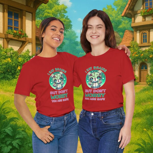 I eat brains But do not Worry, you are safe | Frauen T-Shirt | Horror Shirt | Kawaii T-Shirt