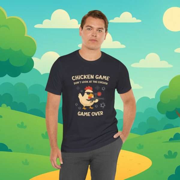 2819204191134370118_v2_2048_custom-1.jpeg Chicken Game game don´t lock at the chicken | Game Over | Huhn shirt
