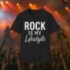 Rock T-Shirt | Rock is my Lifestyle Shirt für echte Rockfans