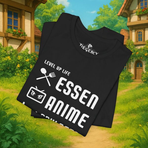 Essen Schlafen Anime Wiederholen Level Up | Unisex Shirt | Anime T-Shirt