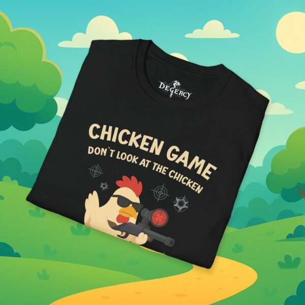 Game Over | Lustiges t-shirt | Chicken Game game don´t lock at the chicken