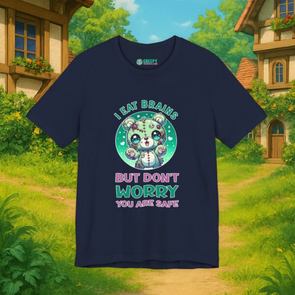 I eat brains But do not Worry, you are safe | Frauen T-Shirt | Horror Shirt | Kawaii T-Shirt