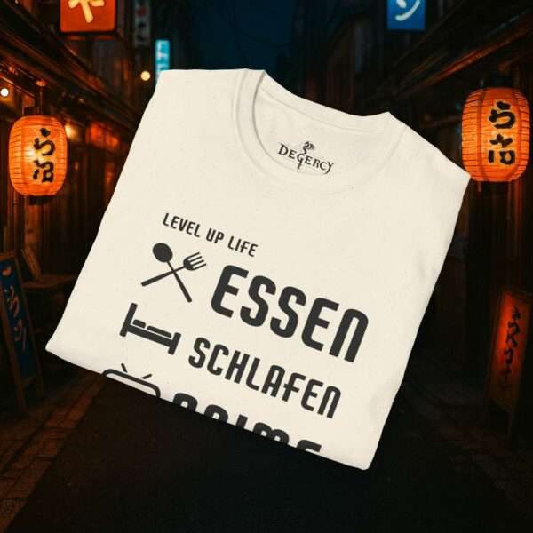 Anime T-Shirt | Essen, Schlafen, Anime, Wiederholen | Otaku Shirt | Für Männer und Frauen