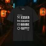 Anime T-Shirt | Essen, Schlafen, Anime, Wiederholen | Otaku Shirt | Für Männer und Frauen