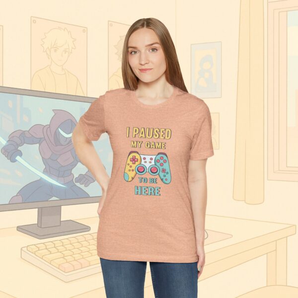 I Paused My Game To Be Here Gamer Frauen Shirt | Gamergirl | Controller