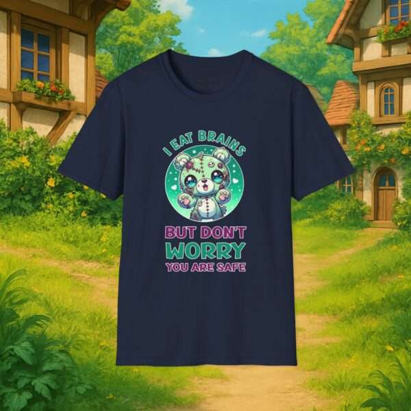 Kawaii Horror Shirt | I eat brains but dont worry you are safe | Zombie Bär