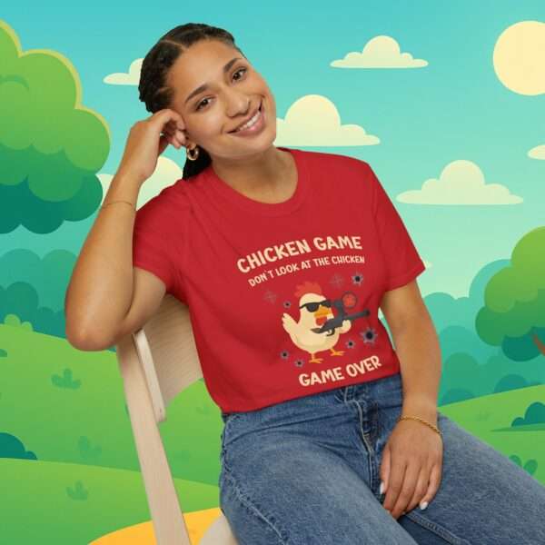 Game Over | Lustiges t-shirt | Chicken Game game don´t lock at the chicken