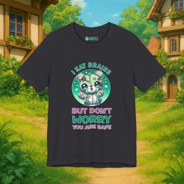 I eat brains But do not Worry, you are safe | Frauen T-Shirt | Horror Shirt | Kawaii T-Shirt
