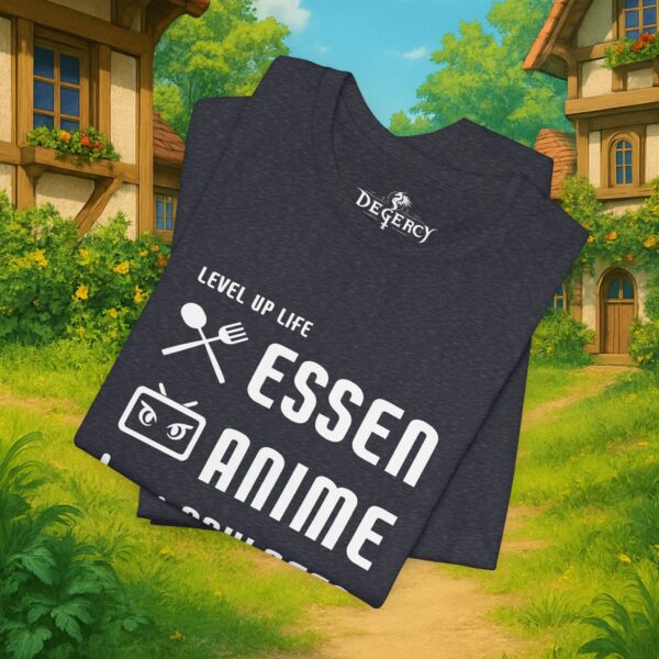 Essen Schlafen Anime Wiederholen Level Up | Unisex Shirt | Anime T-Shirt
