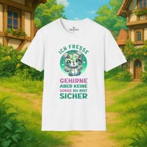 7080653401177125672_2048_custom.jpeg Kawaii Horror Shirt | Ich fresse Gehirne aber keine Sorge du bist sicher | Zombie Bär |