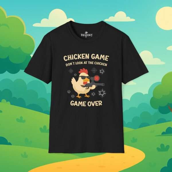 Game Over | Lustiges t-shirt | Chicken Game game don´t lock at the chicken