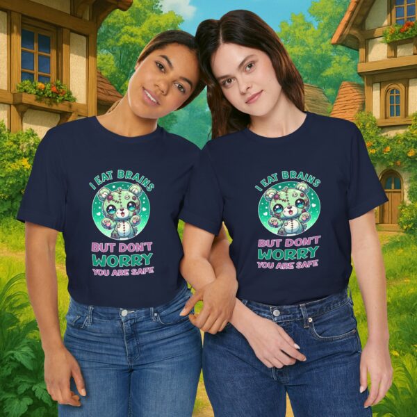 I eat brains But do not Worry, you are safe | Frauen T-Shirt | Horror Shirt | Kawaii T-Shirt