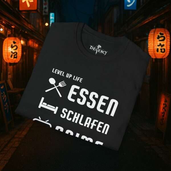 Anime T-Shirt | Essen, Schlafen, Anime, Wiederholen | Otaku Shirt | Für Männer und Frauen