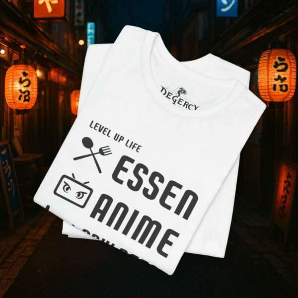 Essen Schlafen Anime Wiederholen Level Up | Unisex Shirt | Anime T-Shirt