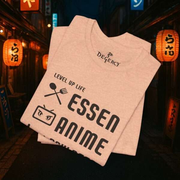 Essen Schlafen Anime Wiederholen Level Up | Unisex Shirt | Anime T-Shirt