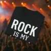 Rock T-Shirt | Rock is my Lifestyle Shirt für echte Rockfans