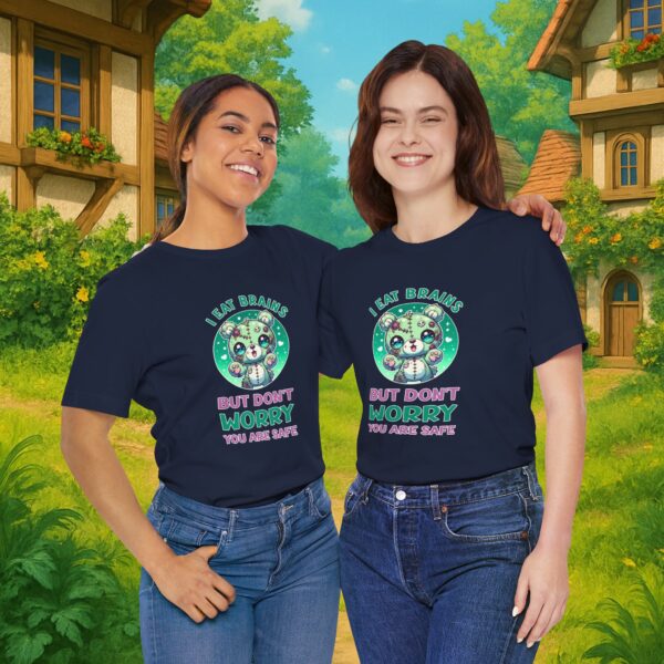 I eat brains But do not Worry, you are safe | Frauen T-Shirt | Horror Shirt | Kawaii T-Shirt