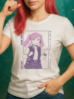 Aline Tamball mockup Anime T-Shirt Kawaii – Die Legende der Heylsay Aline Tamball | Japan Style für Anime-Fans