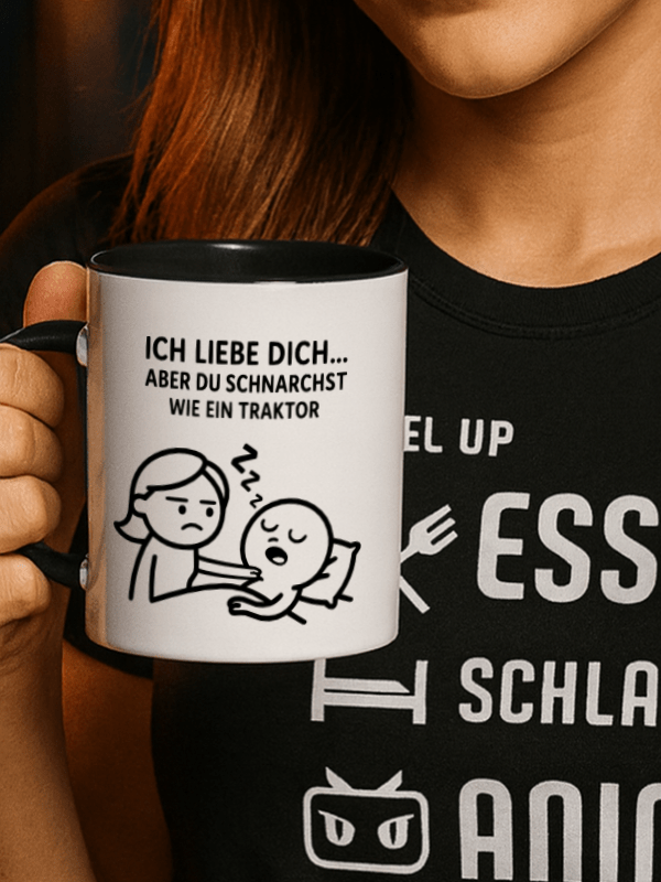 Du schrachst wie ein Traktor Lustige Tasse für Paare | Geschenkidee | Humor