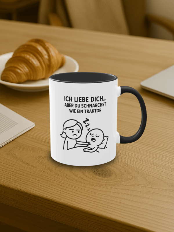 Du schrachst wie ein Traktor2 Lustige Tasse für Paare | Geschenkidee | Humor