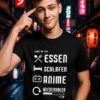 Essen Schlafen Anime Wiederholen Level Up | Unisex Shirt | Anime T-Shirt