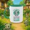 Ich esse Gehirne, aber keine Sorge, du bist sicher | Kawaii Tasse | Lustige Horror Tasse | Zombie Bär